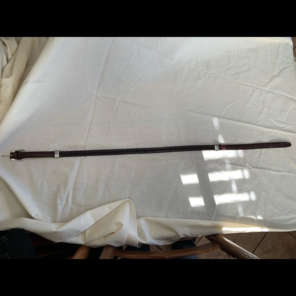 Medium 32 size Vintage herringbone braided Brighton leather belt. - Picture 7 of 9